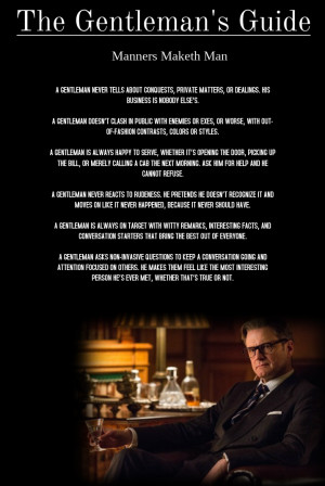 mattgoudreau:Kingsman: The Gentleman’s GuideSo i haven’t really ...