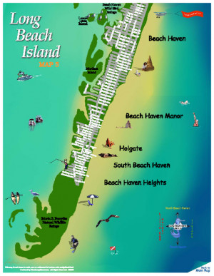 Beach Haven New Jersey Map HD Wallpaper