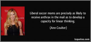 Liberal soccer moms are precisely as likely to receive anthrax in the ...