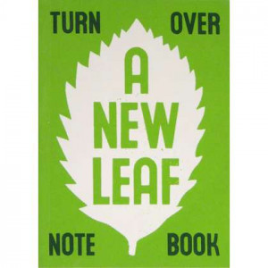 turn over a new leaf notebook