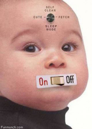 Funny Baby On off Image