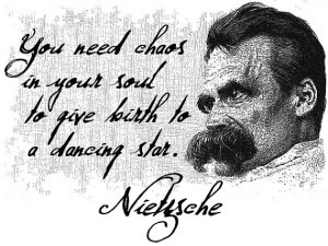 Friedrich Nietzsche White or Natural Quote T Shirt 