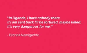 Uganda Brenda quote