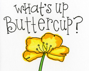 What's up Buttercup card - A7