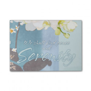 Serenity Inspirational Quote White Orchid Flower Post-it® Notes