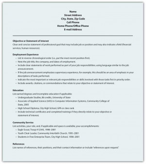 Posts related to Official Traditional Resume Format