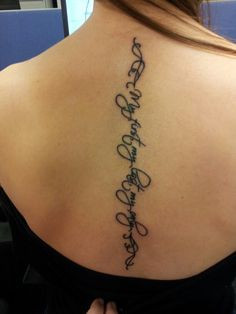 Spine Tattoos Quotes