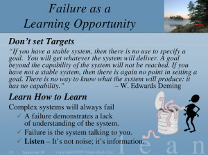 Failure as a Learning Opportunity