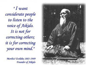 Morihei Ueshiba founded this style as part martial art, part ...