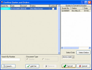 ... Quotes, Invoices and Debtors and the list of all your Quotes will be