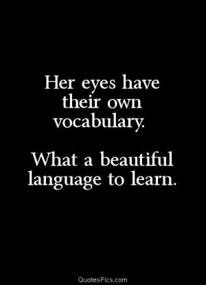 Anonymous beautiful eyes her eyes language learn Love vocabulary