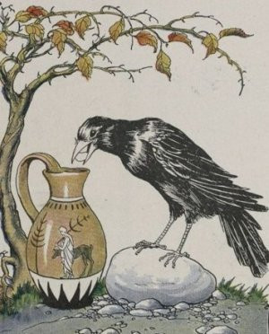 Aesops Fables: The Crow and the Pitcher