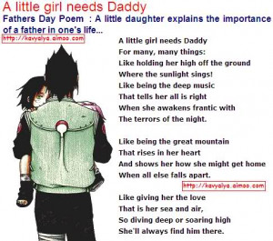 Title: A Little Girl Needs Daddy - Father's Day Poem