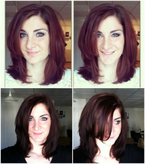 Hair Color Before and After