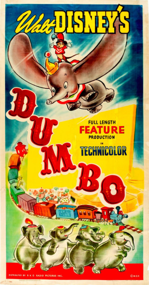 Pop Culture Safari!: Vintage Disney movie poster: Dumbo