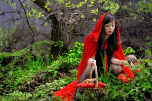 fairy tale, photo, pretty, red riding hood