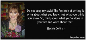 File Name : quote-do-not-copy-my-style-the-first-rule-of-writing-is ...