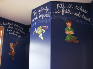 Disney quotes! I love the Peter Pan quote “All it takes is faith ...