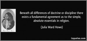 all differences of doctrine or discipline there exists a fundamental ...