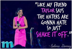 WATCH Selena Gomez Quotes Taylor Swift in Her 39 We Day 39 Speech 2014