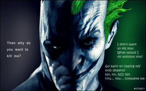 Batman and Joker Quote by NTNSFY