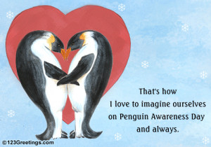 Cute Penguin Love