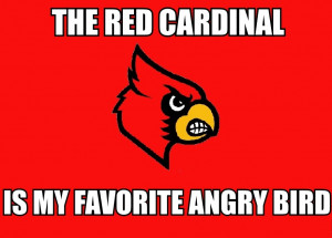 Louisville Cardinals Angry Bird