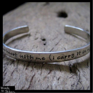 quote cuff bracelet stamped silver cuff bracelet hand stamped cuff ...