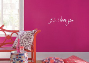 PS I Love You Quote Decal #1166