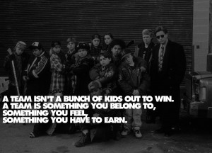 Great quote from the classic, The Mighty Ducks. Coach Bombay is a ...