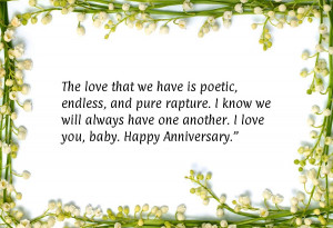 Wedding anniversary greetings for wife