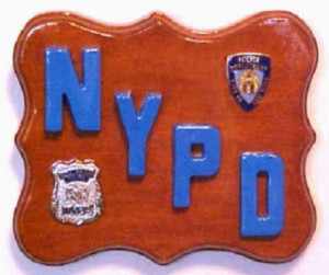 This is a New York City Police Department Letters Plaque - Item ...