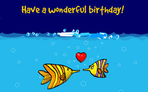 SantaBanta Greetings - Birthday General - Pisces Birthday e-cards