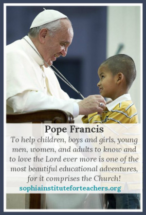 Pope Francis on educational adventures!