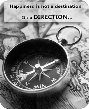 Happiness is a DIRECTION