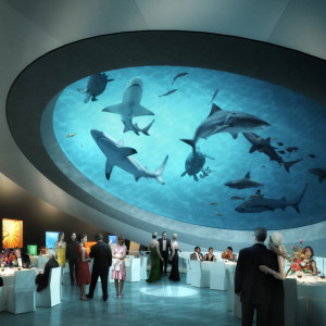 Shark Filled Atrium Miami Science Museum