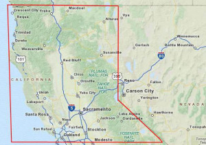 View Northern California Cities Map