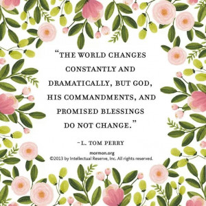 God and His commandments do not change.
