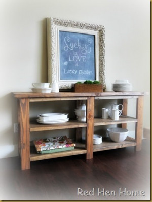 ... Farmhouse table, and we thought it would look better if they were a