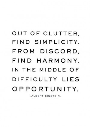 look for # opportunity among chaos