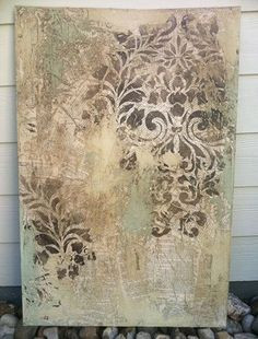 - Faux and Decorative Finishes created this fab mixed media canvas ...