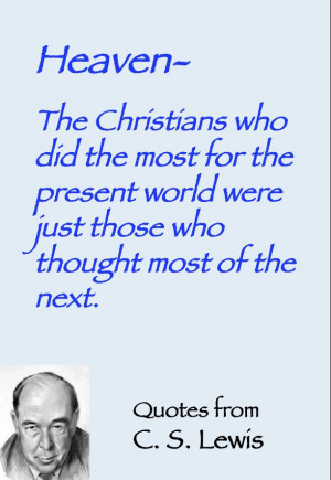 Lewis quote on heaven