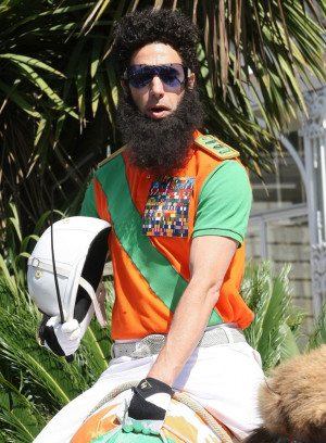 sacha baron cohen as admiral general aladeen the dictator photocall