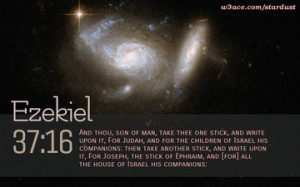 Bible Quote Ezekiel 37:16 Inspirational Hubble Space Telescope Image