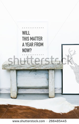 Motivational Poster quote WILL THIS MATTER A YEAR FROM NOW?. Hipster ...