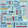 ... - Daughter and Son Collection - 12 x 12 Paper - Super Son Collage