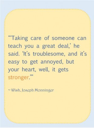 taking care of someone can teach you a great deal... #BabyCenterBlog