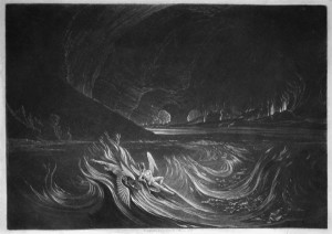 Satan on the burning lake, 1824-1825.