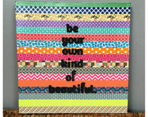 ... of beautiful canvas quote 8 x 8, inspirational quote, girls room, dorm