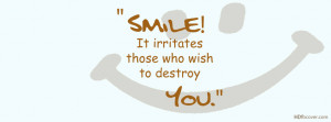 Smile Quotes Cover Photos For Facebook